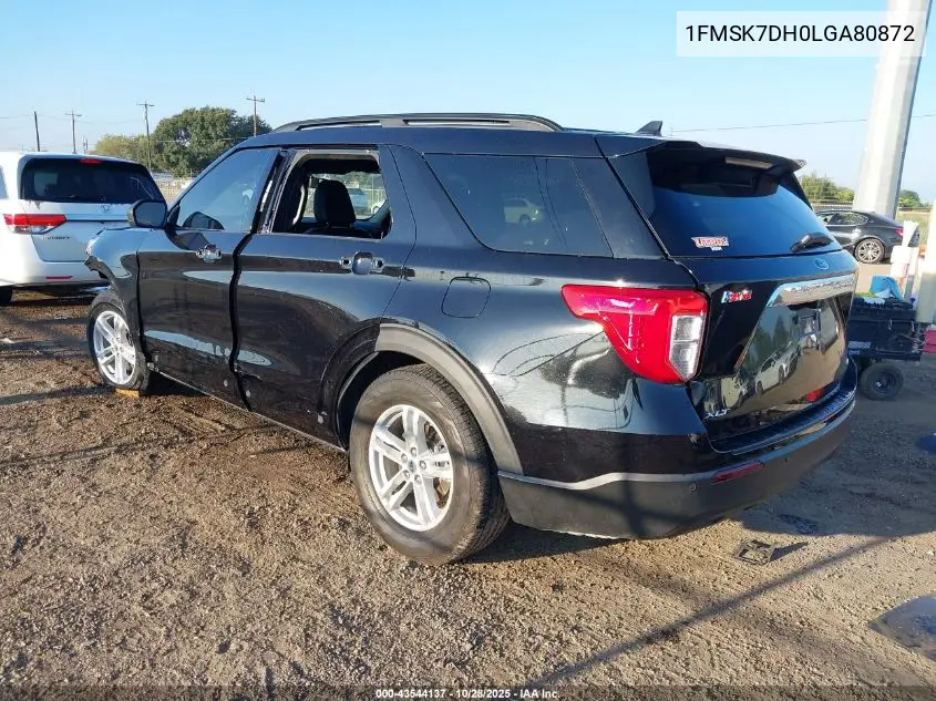 1FMSK7DH0LGA80872 2020 Ford Explorer Xlt
