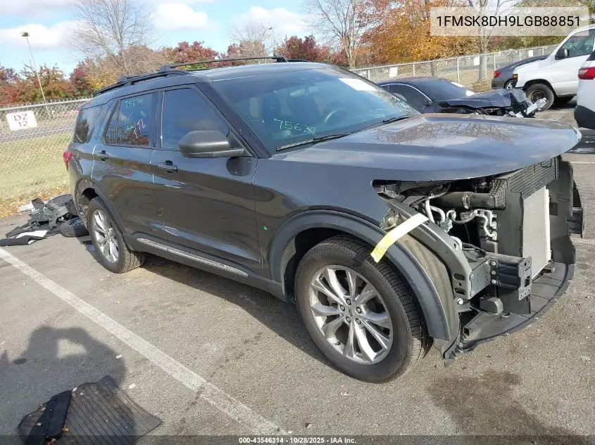 1FMSK8DH9LGB88851 2020 Ford Explorer Xlt