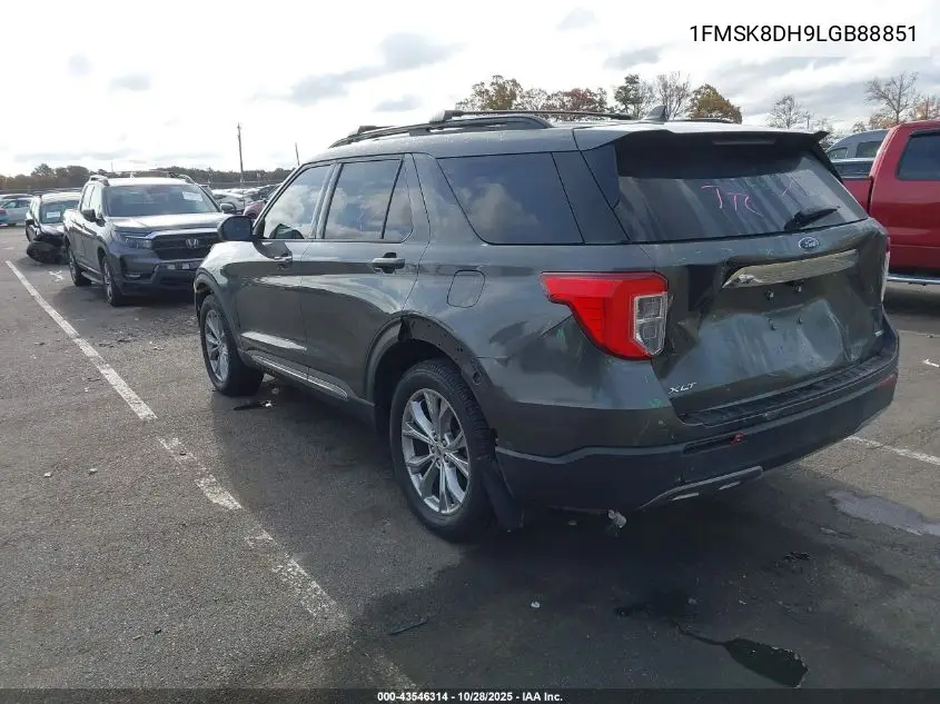 1FMSK8DH9LGB88851 2020 Ford Explorer Xlt