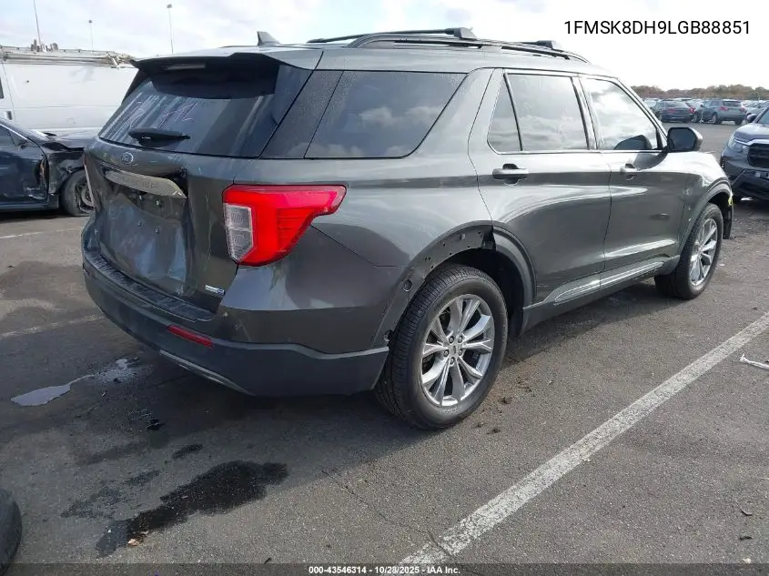 1FMSK8DH9LGB88851 2020 Ford Explorer Xlt