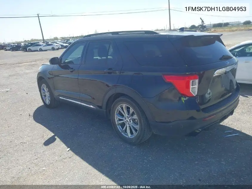 1FMSK7DH1LGB04953 2020 Ford Explorer Xlt