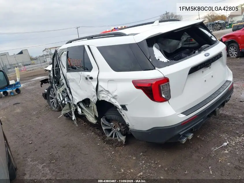 1FM5K8GC0LGA42805 2020 Ford Explorer St