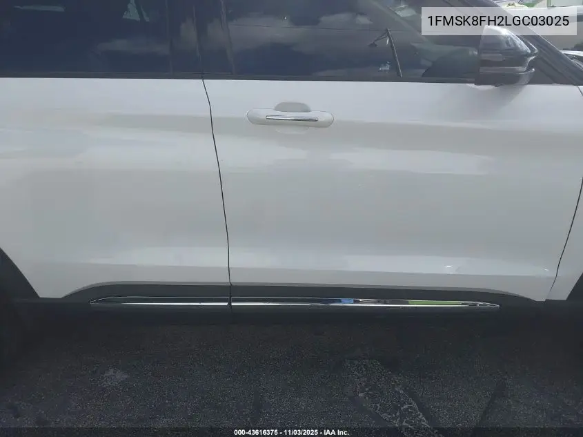 1FMSK8FH2LGC03025 2020 Ford Explorer Limited