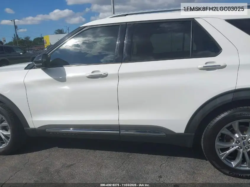 1FMSK8FH2LGC03025 2020 Ford Explorer Limited
