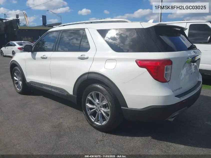 1FMSK8FH2LGC03025 2020 Ford Explorer Limited
