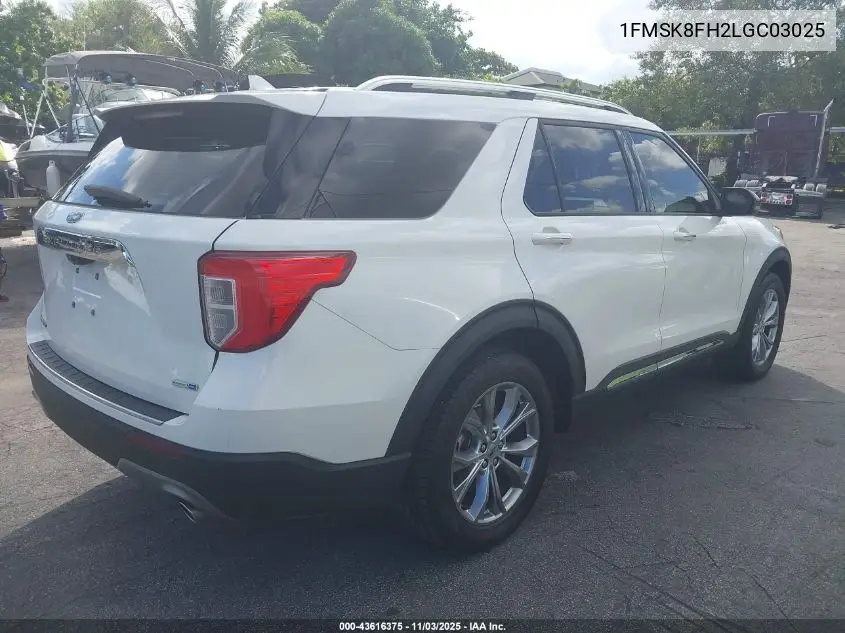 1FMSK8FH2LGC03025 2020 Ford Explorer Limited