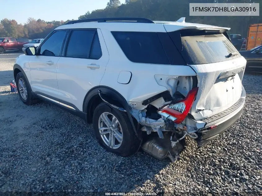 1FMSK7DH8LGA30916 2020 Ford Explorer Xlt
