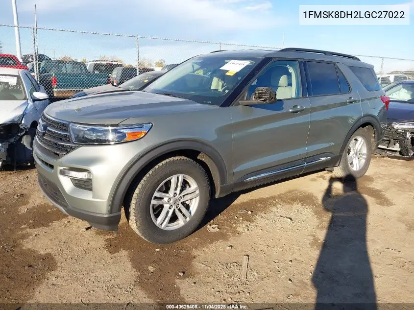 1FMSK8DH2LGC27022 2020 Ford Explorer Xlt