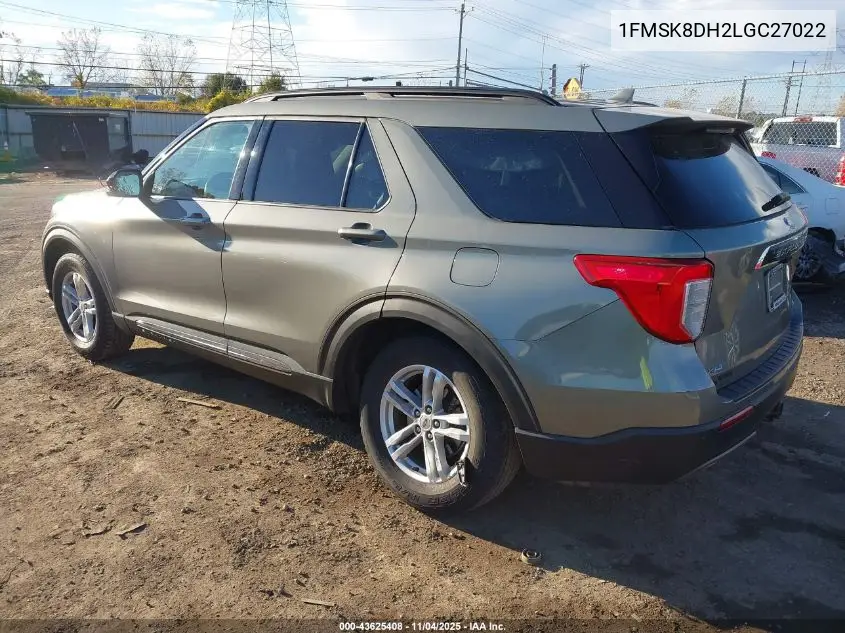 1FMSK8DH2LGC27022 2020 Ford Explorer Xlt