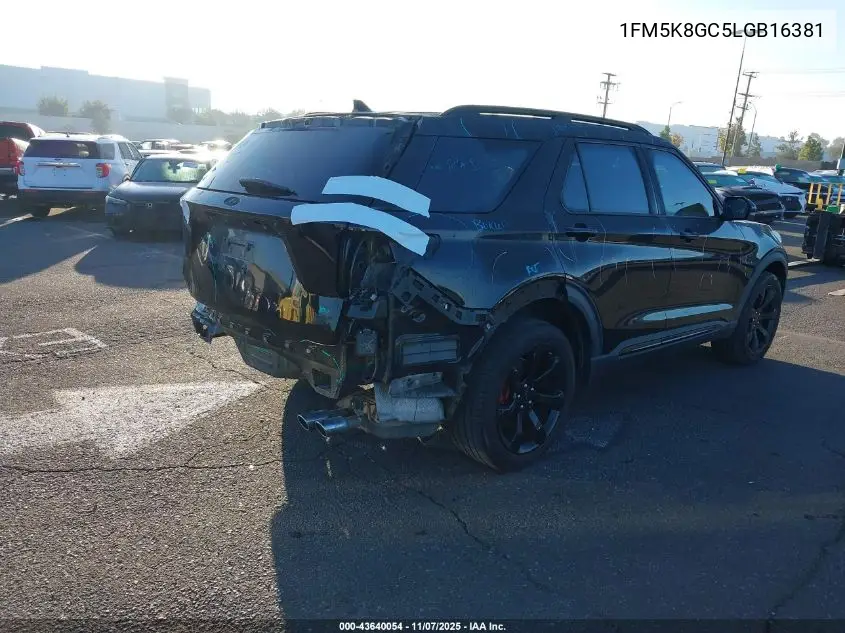 1FM5K8GC5LGB16381 2020 Ford Explorer St