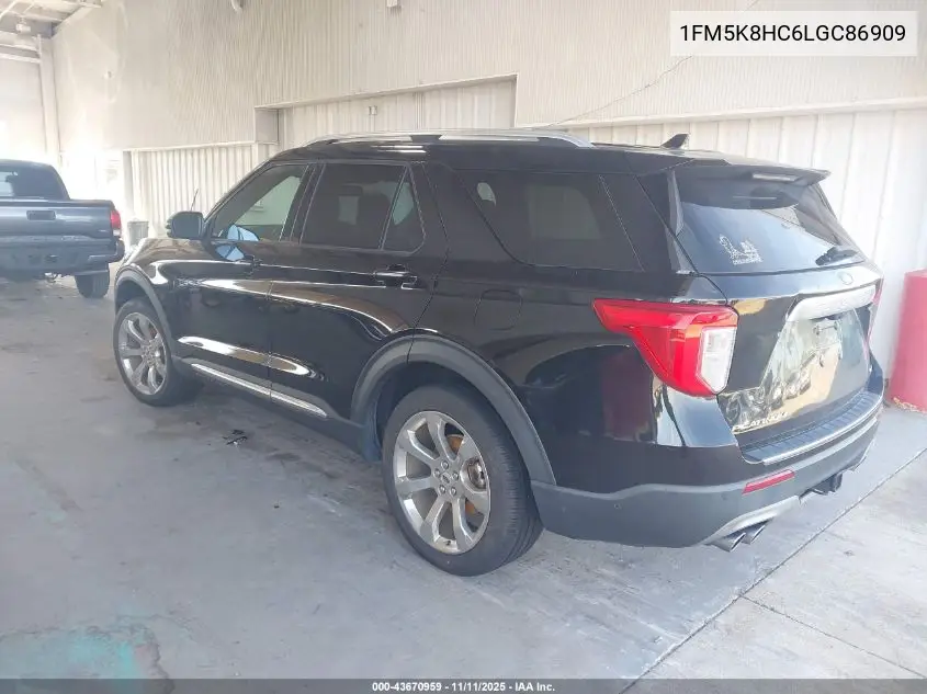 1FM5K8HC6LGC86909 2020 Ford Explorer Platinum