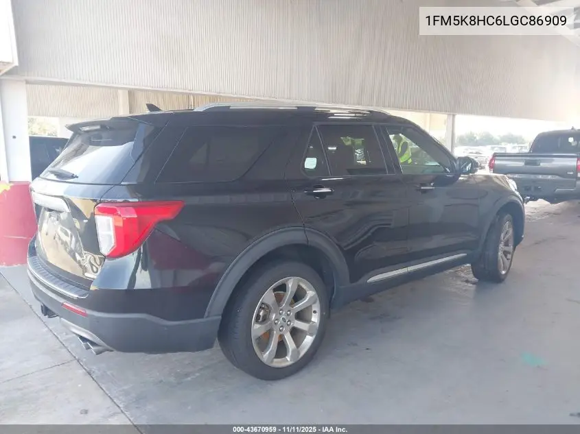 1FM5K8HC6LGC86909 2020 Ford Explorer Platinum