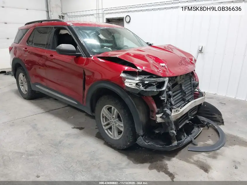 1FMSK8DH9LGB36636 2020 Ford Explorer Xlt