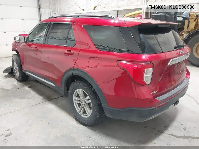 1FMSK8DH9LGB36636 2020 Ford Explorer Xlt