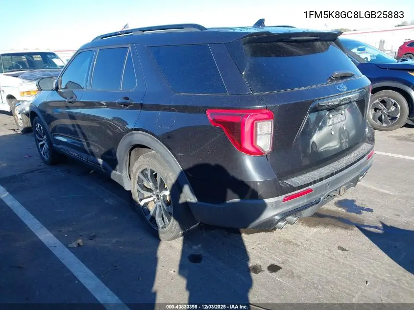 1FM5K8GC8LGB25883 2020 Ford Explorer St