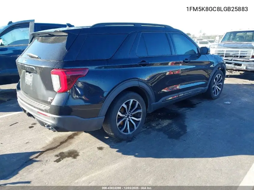 1FM5K8GC8LGB25883 2020 Ford Explorer St
