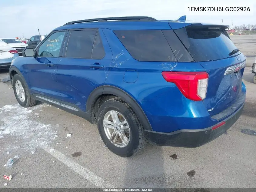 1FMSK7DH6LGC02926 2020 Ford Explorer Xlt