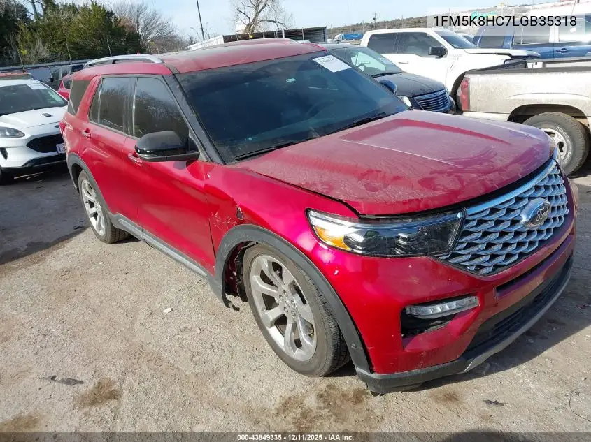 1FM5K8HC7LGB35318 2020 Ford Explorer Platinum