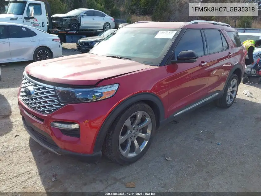 1FM5K8HC7LGB35318 2020 Ford Explorer Platinum