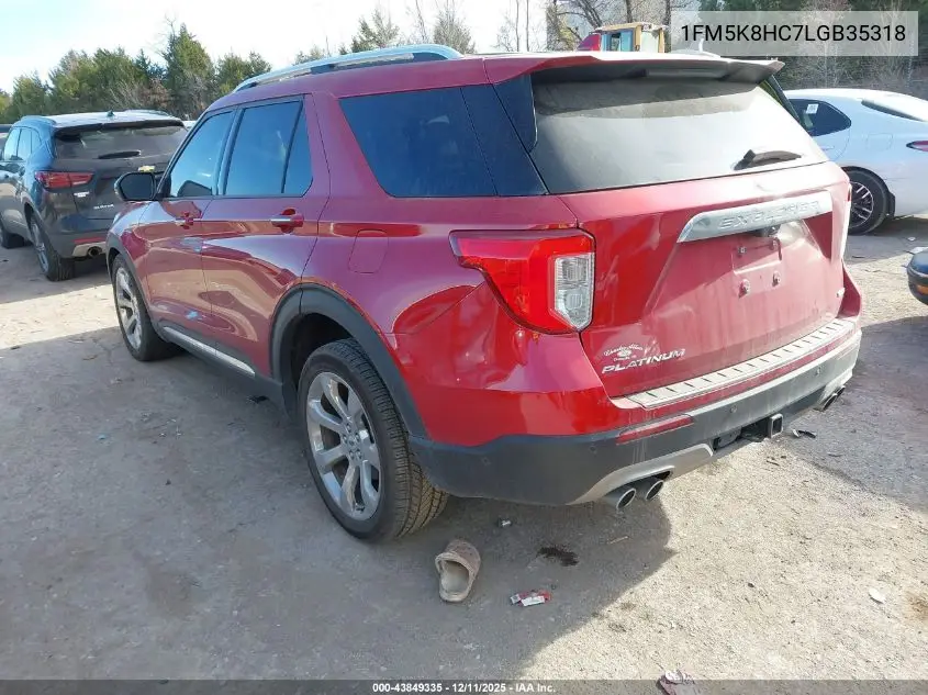 1FM5K8HC7LGB35318 2020 Ford Explorer Platinum