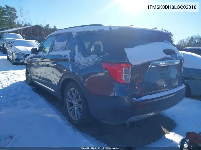 1FMSK8DH8LGC02318 2020 Ford Explorer Xlt