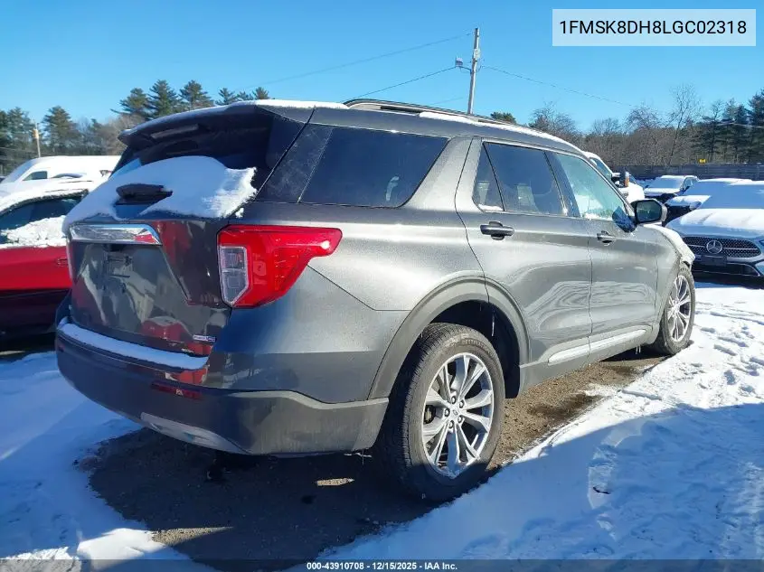 1FMSK8DH8LGC02318 2020 Ford Explorer Xlt