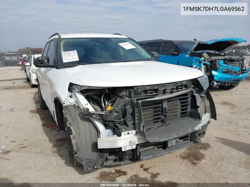 1FMSK7DH7LGA69562 2020 Ford Explorer Xlt