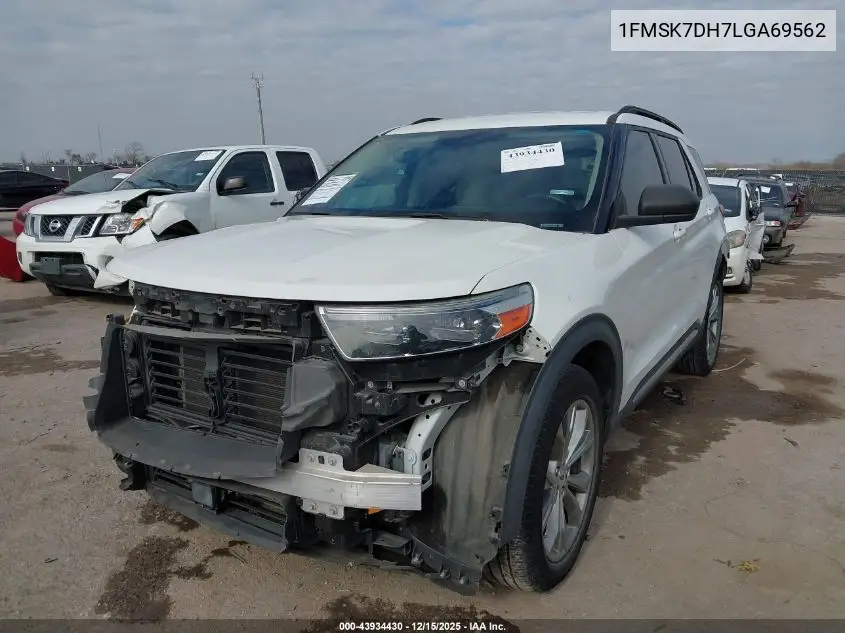 1FMSK7DH7LGA69562 2020 Ford Explorer Xlt