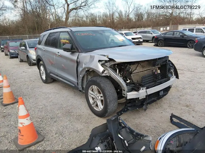 1FMSK8DH4LGC78229 2020 Ford Explorer Xlt