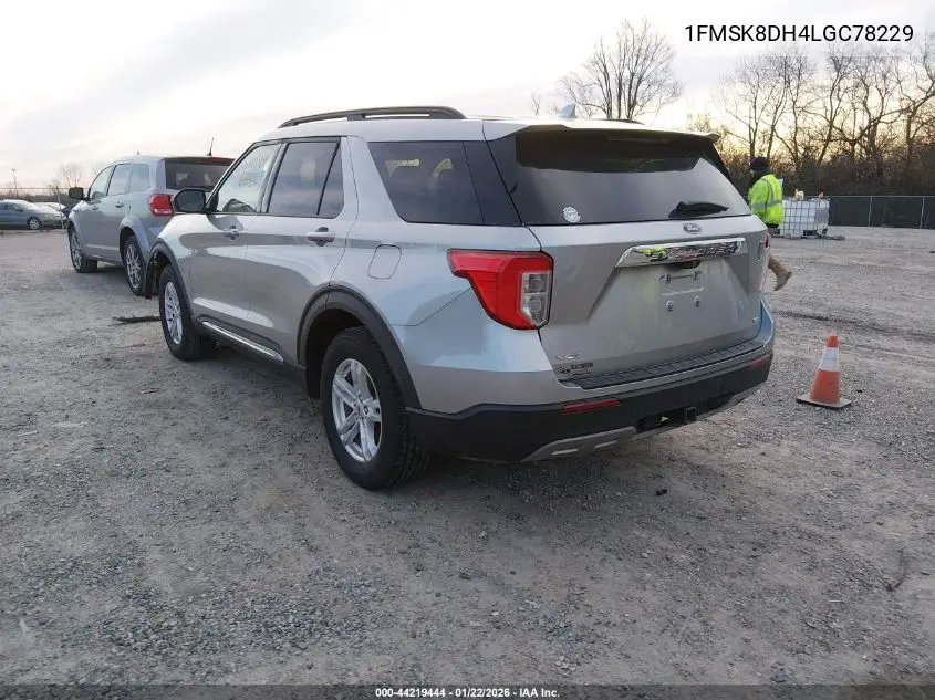 1FMSK8DH4LGC78229 2020 Ford Explorer Xlt