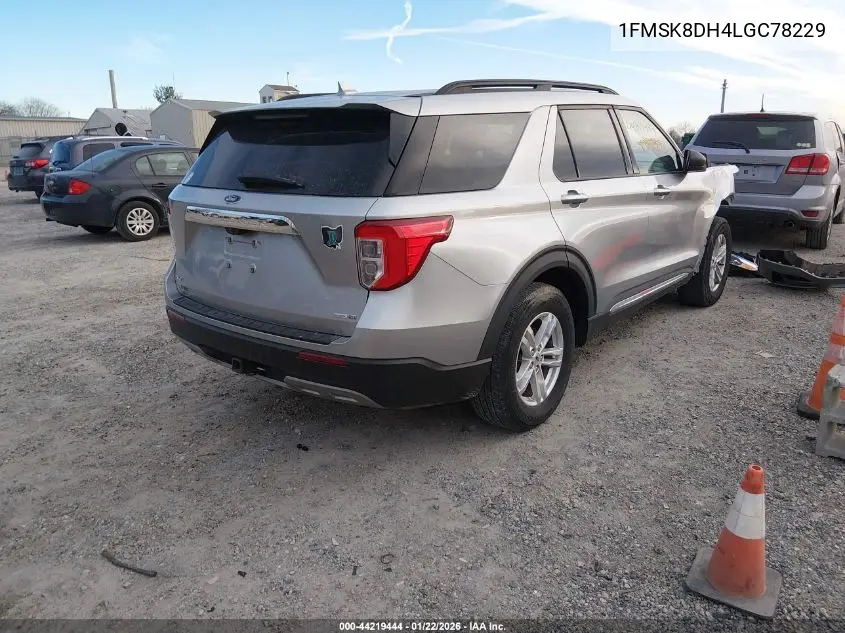 1FMSK8DH4LGC78229 2020 Ford Explorer Xlt