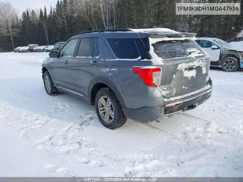 1FMSK8DH1MGA47936 2021 Ford Explorer Xlt