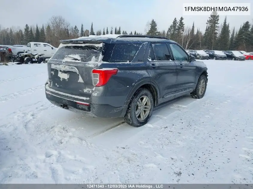 1FMSK8DH1MGA47936 2021 Ford Explorer Xlt