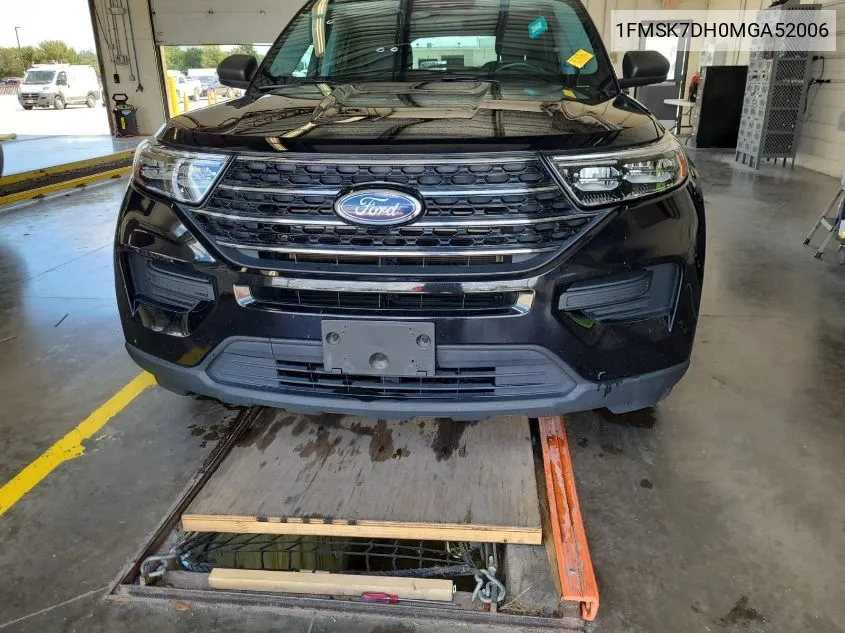 2021 Ford Explorer Xlt VIN: 1FMSK7DH0MGA52006 Lot: 40304407