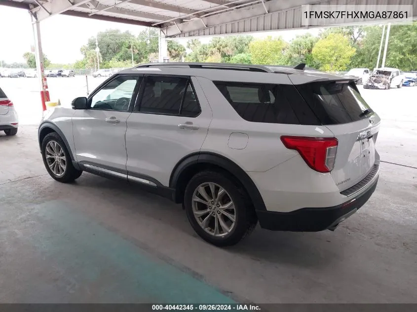 1FMSK7FHXMGA87861 2021 Ford Explorer Limited