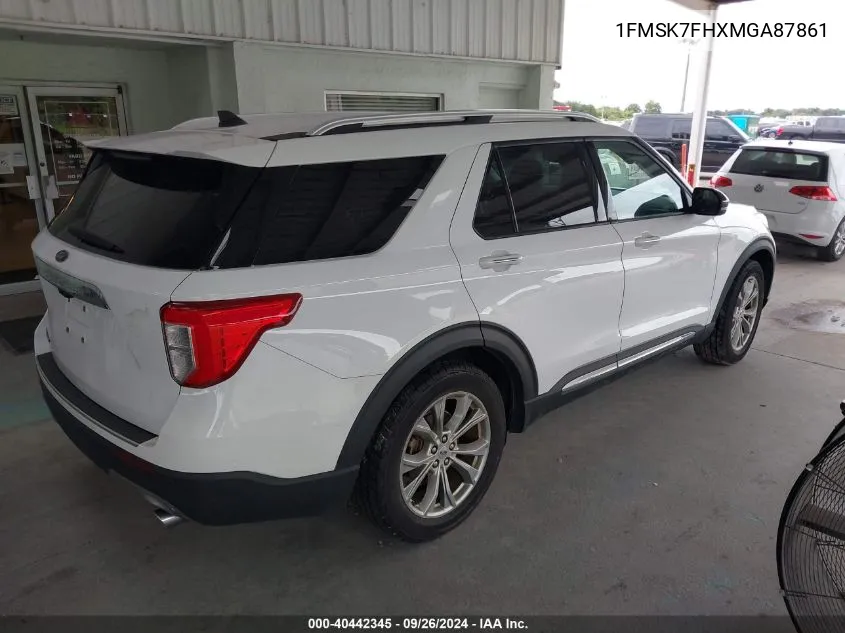 1FMSK7FHXMGA87861 2021 Ford Explorer Limited