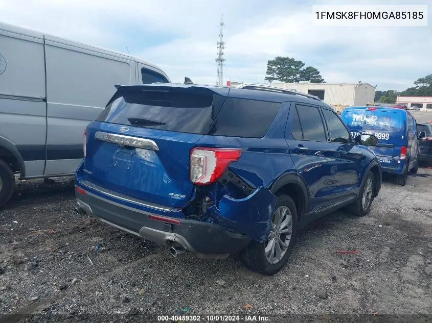 1FMSK8FH0MGA85185 2021 Ford Explorer Limited