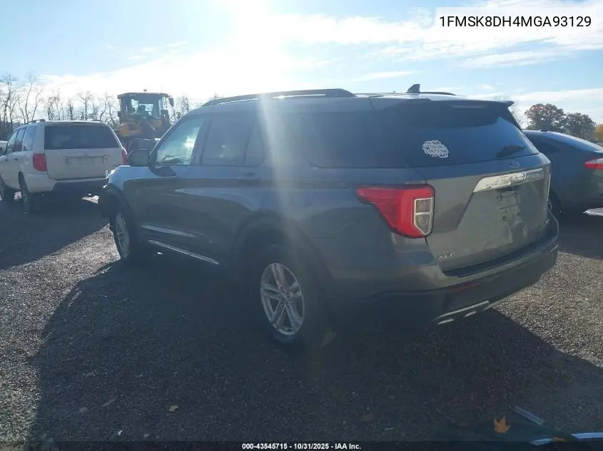 1FMSK8DH4MGA93129 2021 Ford Explorer Xlt