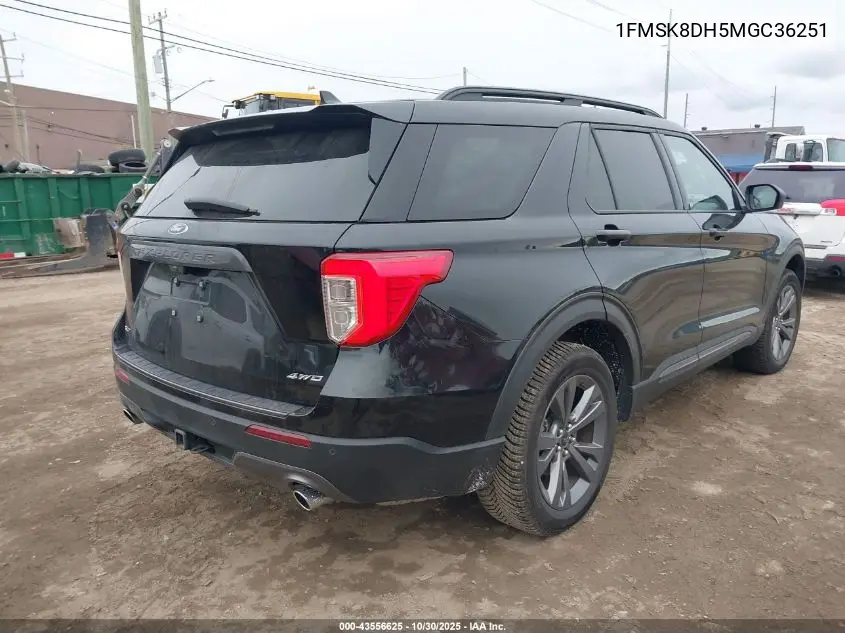1FMSK8DH5MGC36251 2021 Ford Explorer Xlt