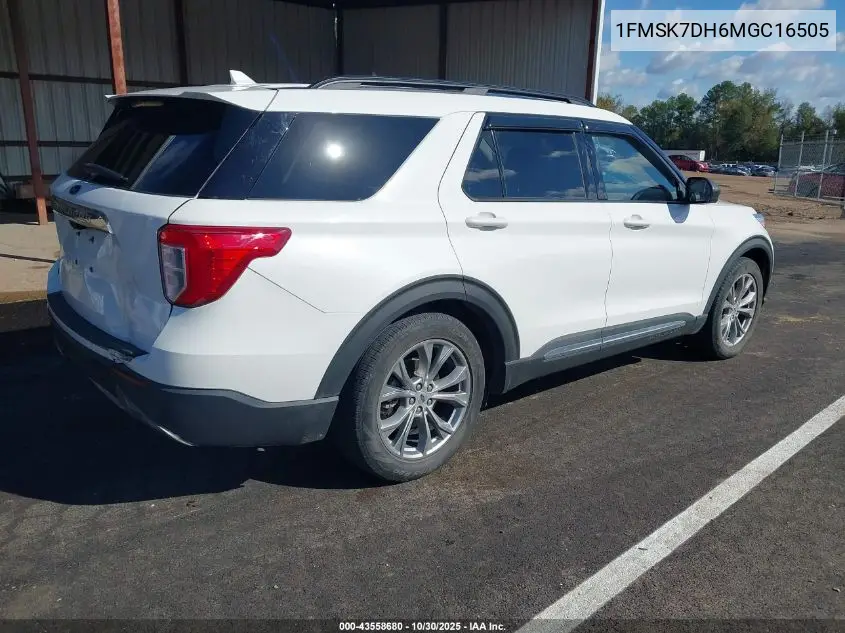 1FMSK7DH6MGC16505 2021 Ford Explorer Xlt