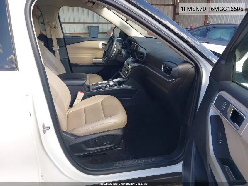 1FMSK7DH6MGC16505 2021 Ford Explorer Xlt