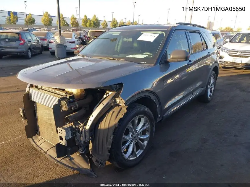 1FMSK7DH1MGA05650 2021 Ford Explorer Xlt