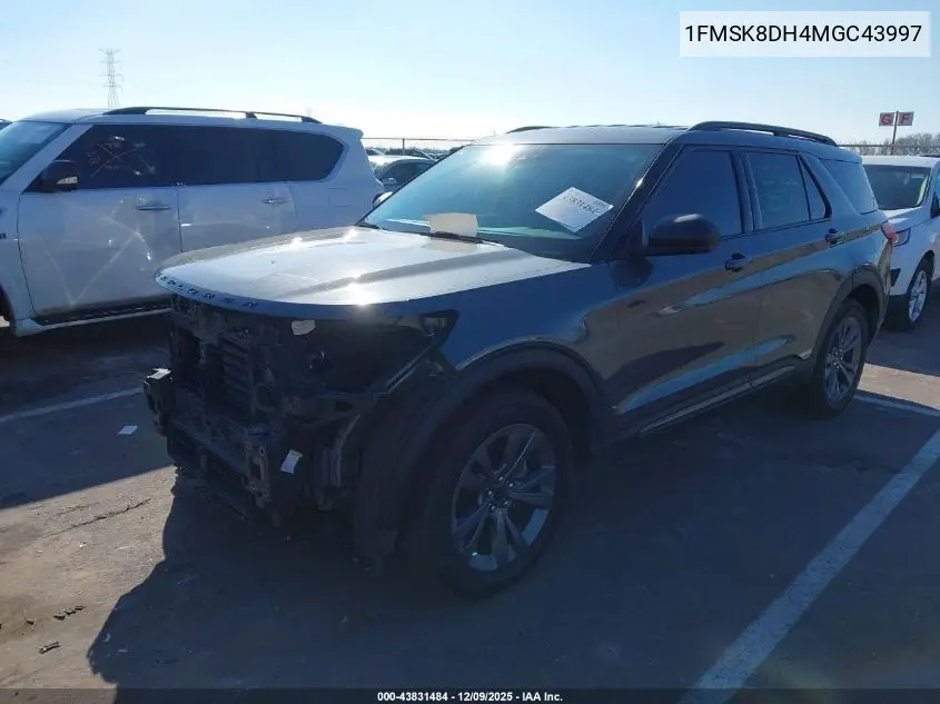 1FMSK8DH4MGC43997 2021 Ford Explorer Xlt