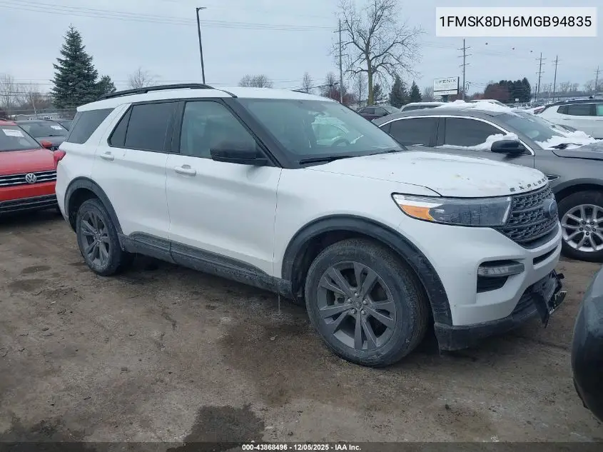 1FMSK8DH6MGB94835 2021 Ford Explorer Xlt