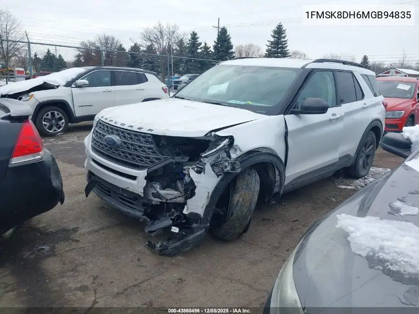 1FMSK8DH6MGB94835 2021 Ford Explorer Xlt