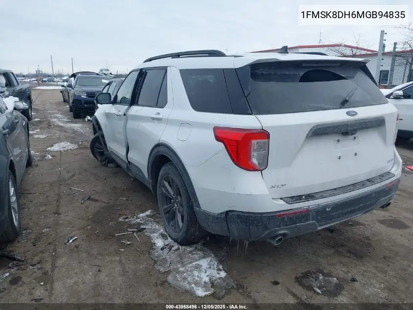 1FMSK8DH6MGB94835 2021 Ford Explorer Xlt