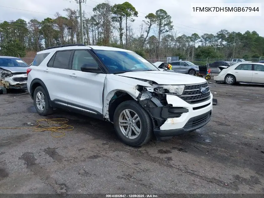 1FMSK7DH5MGB67944 2021 Ford Explorer Xlt