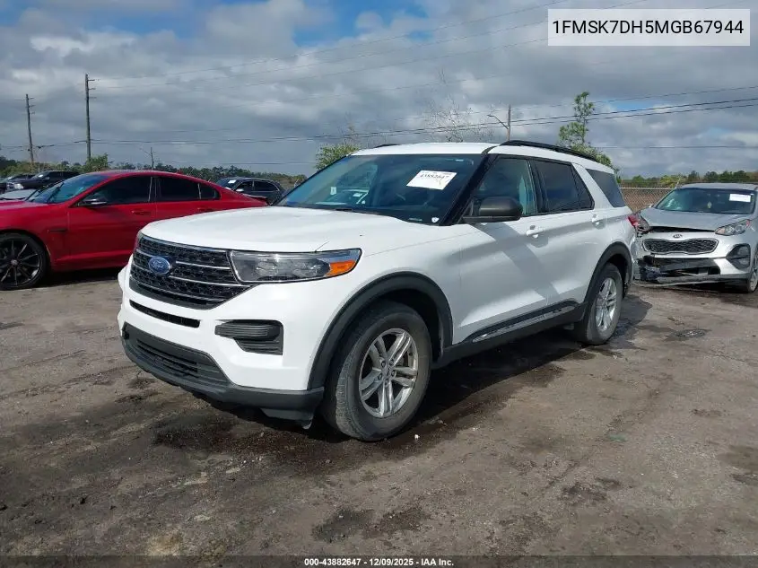 1FMSK7DH5MGB67944 2021 Ford Explorer Xlt