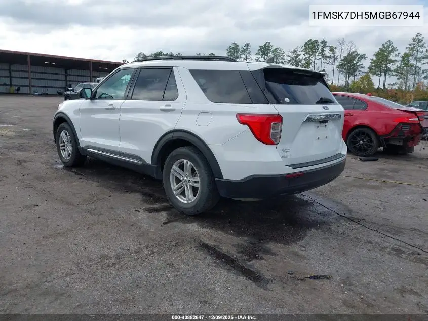 1FMSK7DH5MGB67944 2021 Ford Explorer Xlt
