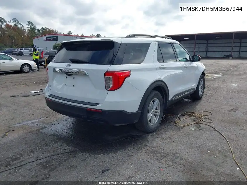 1FMSK7DH5MGB67944 2021 Ford Explorer Xlt